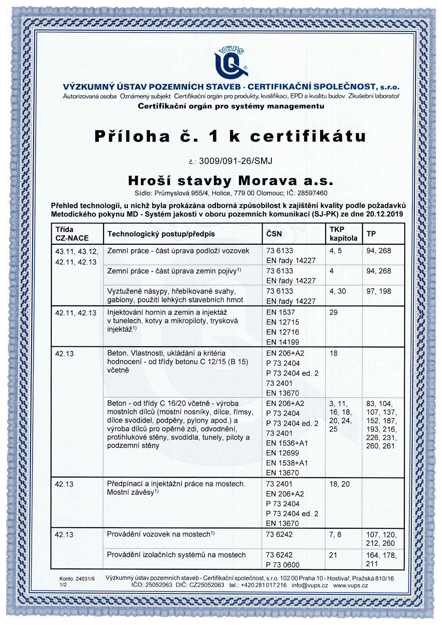 3009 091 26 SMJ Hroší Stavby Morava Stránka 2